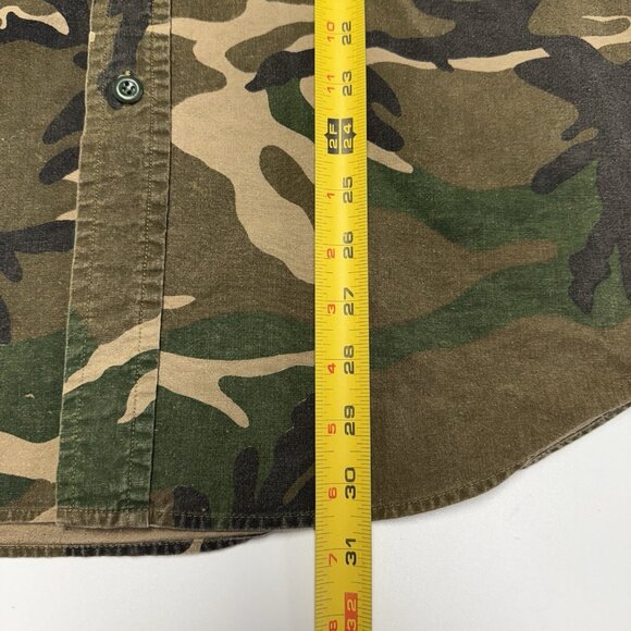 Vintage Duck Bay Camo Shirt Mens XL Button Up Long Sleeve Outdoor Hunting - Picture 8 of 11